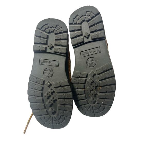 Timberland Field Boots Big Kids Unisex Premium Leather/Nubuck Tan sz 1 - Picture 2 of 7